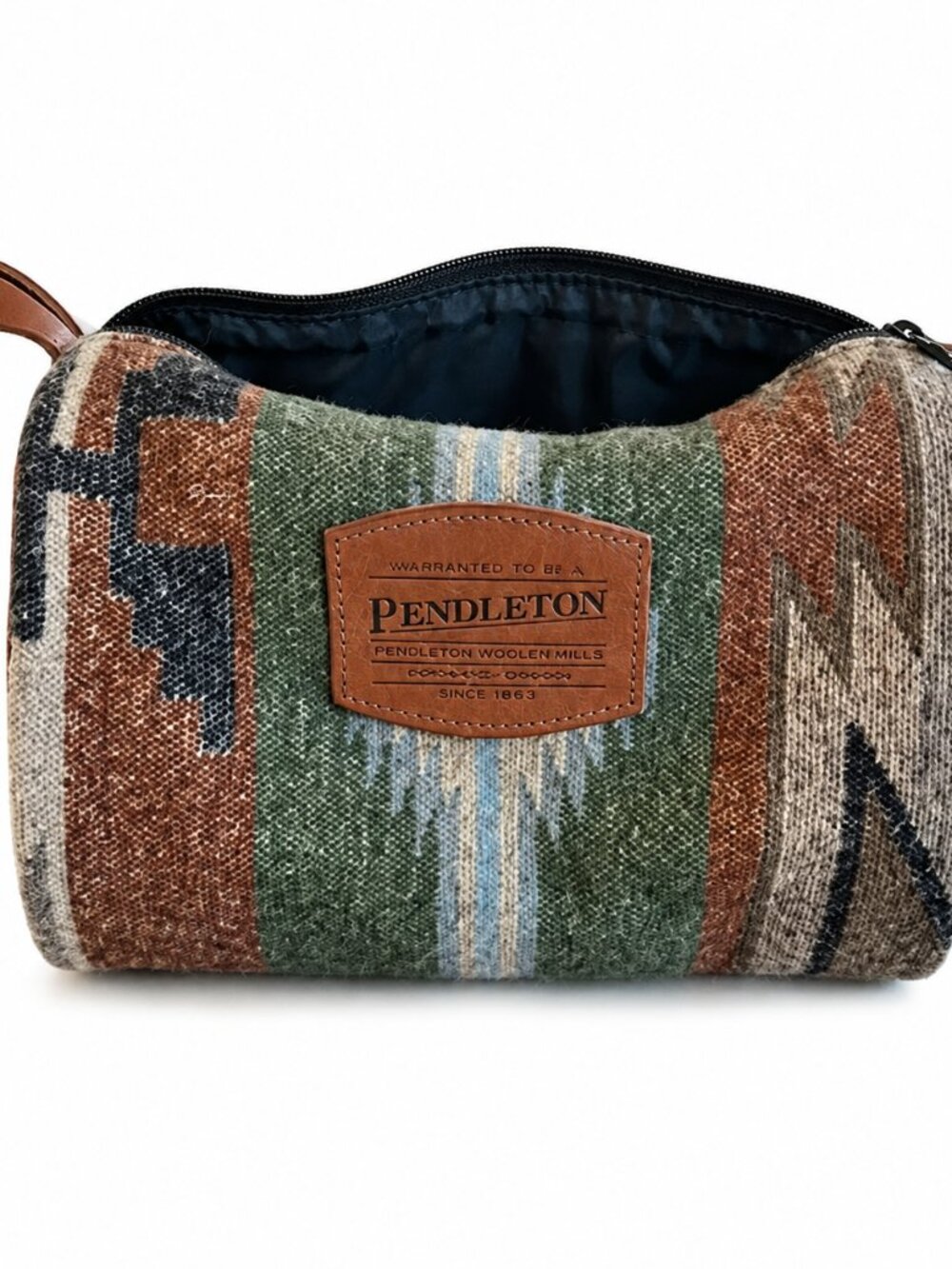 **Pendleton Southwestern Wool Zip Travel Cosmetic Toiletry Bag**